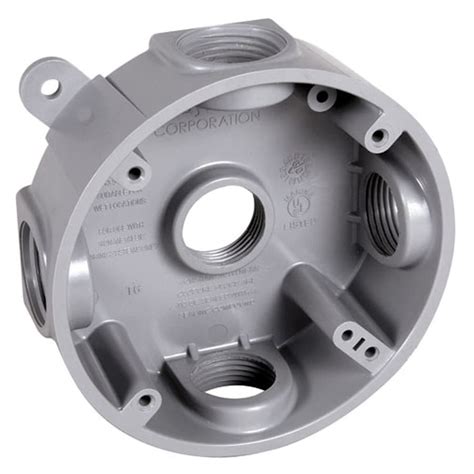 inch round junction box gray|Hubbell.